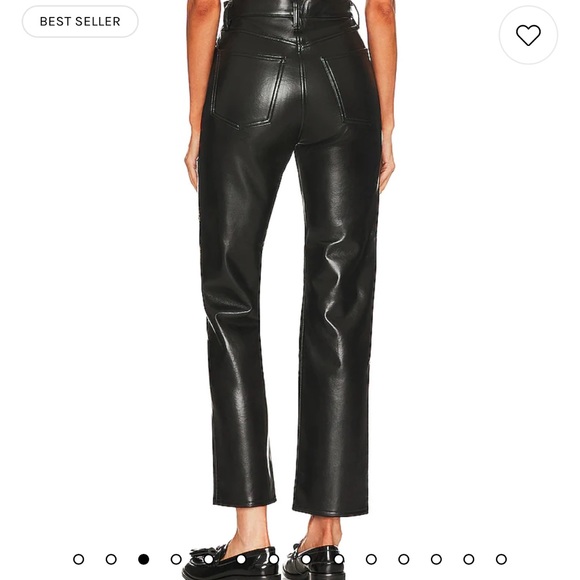 Free People Agolde Recycled Leather 90’s pinch waist Detox pants 👖 - Picture 7 of 7